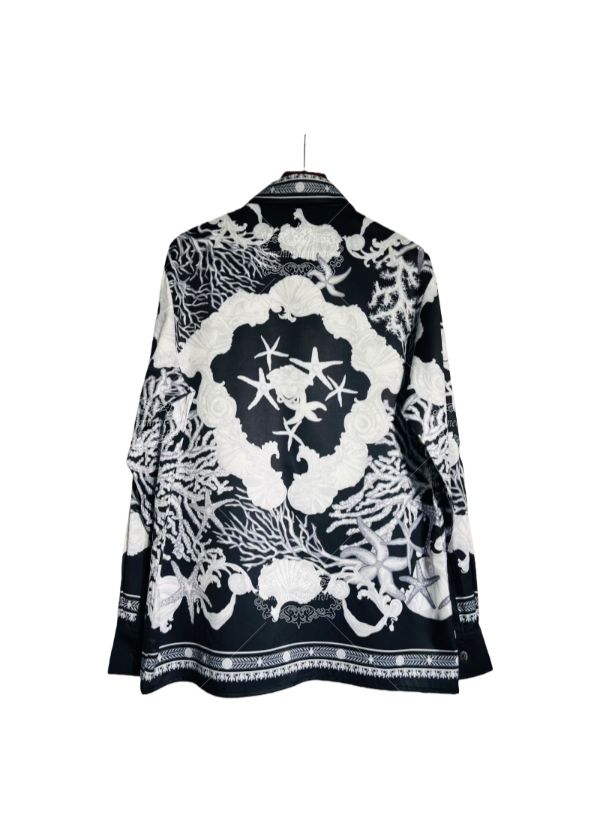 เสื้อเชิ้ต Monochrome Marine Baroque | ปลอกคอเพื่อการพักผ่อน