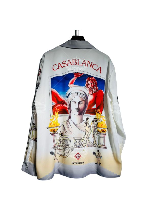 เสื้อเชิ้ตพิมพ์ลาย Medusa Baroque หรูหรา | ดาร์กลักซ์แบบสั้น