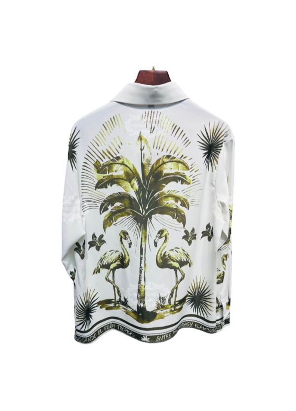 เสื้อยืดใบไม้ฟลามิงโก้สีเหลืองสดใส | เดอะ แกลเลอรี ลักซ์