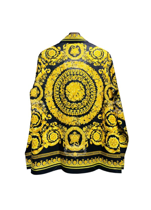 เสื้อเชิ้ต Black Gold Medusa Baroque | ปลอกคอเพื่อการพักผ่อน