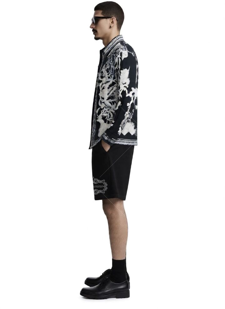 เสื้อเชิ้ต Monochrome Marine Baroque | ปลอกคอเพื่อการพักผ่อน