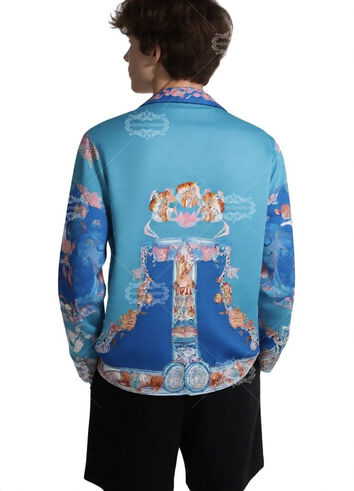 เสื้อยืด Blue Contrast Baroque Emblem | เดอะ แกลเลอรี ลักซ์